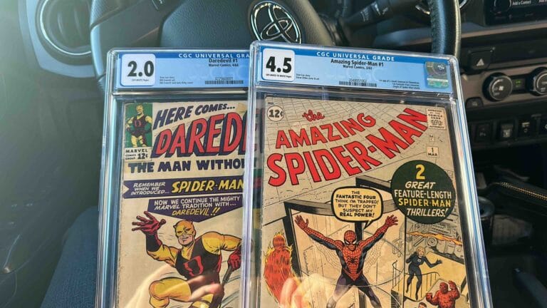 CGC-Graded-Amazing-Spider-Man-1-and-Daredevil-1-Purchase - EZ Comic Buyer CGC 4.5 Amazing Spider-Man #1 and CGC 2.0 Daredevil #1 comic books bought by EZ Comic Buyer in Southern California