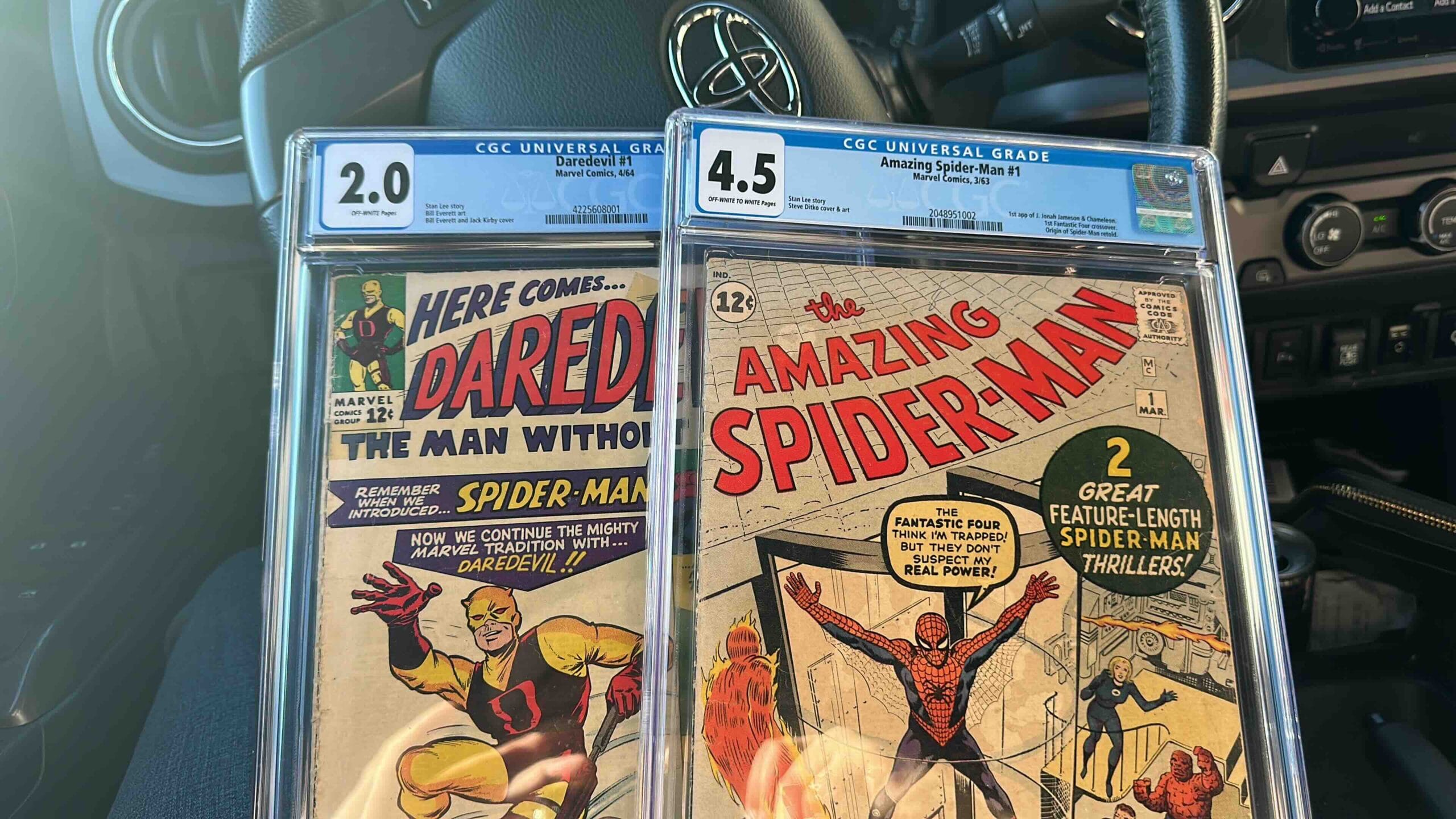 CGC graded Amazing Spider-Man #1 and Daredevil #1 picked up by EZ Comic Buyer — we come to you anywhere in Southern California