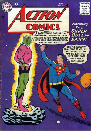 Action Comics #242 (1958) cover - EZ Comic Buyer Action Comics #242 (1958) cover