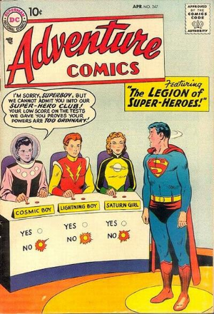 Adventure Comics #247 (1958) cover - EZ Comic Buyer Adventure Comics #247 (1958) cover