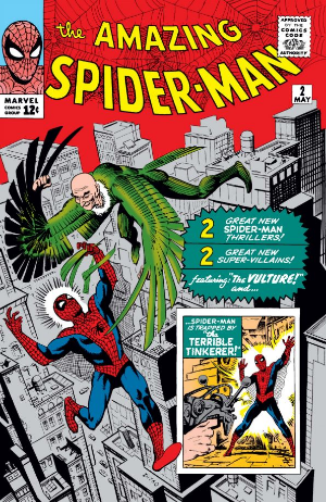 Amazing Spider-Man #2 (1963) cover - EZ Comic Buyer Amazing Spider-Man #2 (1963) cover
