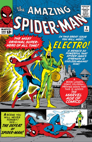Amazing Spider-Man #9 (1964) cover - EZ Comic Buyer Amazing Spider-Man #9 (1964) cover