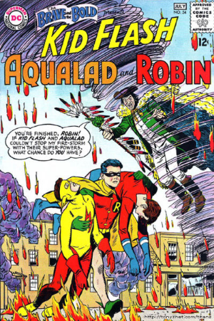 The Brave and the Bold #54 (1964) cover - EZ Comic Buyer The Brave and the Bold #54 (1964) cover