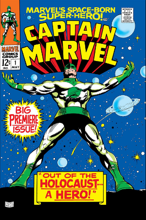 Captain Marvel #1 (1968) cover - EZ Comic Buyer Captain Marvel #1 (1968) cover