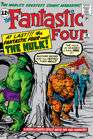 Fantastic Four #12 (1962) cover - EZ Comic Buyer Fantastic Four #12 (1962) cover