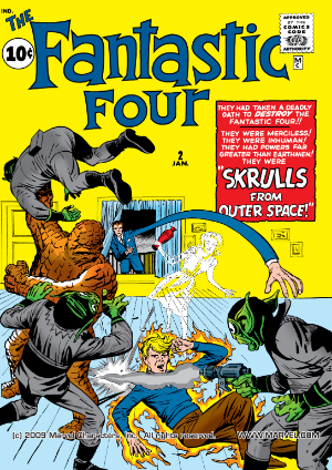 Fantastic Four #2 (1962) cover - EZ Comic Buyer Fantastic Four #2 (1962) cover