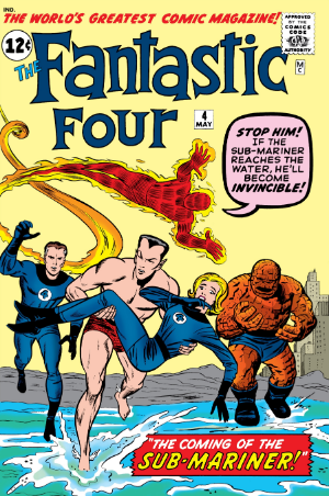Fantastic Four #4 (1962) cover - EZ Comic Buyer Fantastic Four #4 (1962) cover