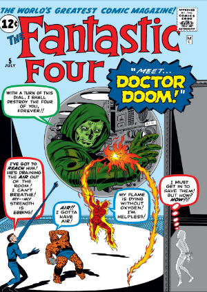 Fantastic Four #5 (1962) cover - EZ Comic Buyer Fantastic Four #5 (1962) cover