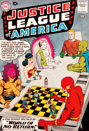 Justice League of America #1 (1960) cover - EZ Comic Buyer Justice League of America #1 (1960) cover