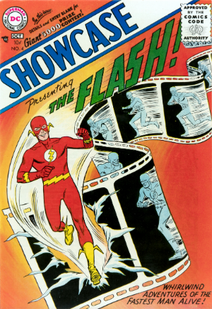 Showcase #4 (1956) cover - EZ Comic Buyer Showcase #4 (1956) cover