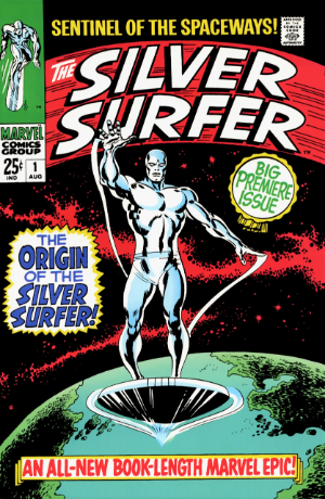 Silver Surfer #1 (1968) cover - EZ Comic Buyer Silver Surfer #1 (1968) cover