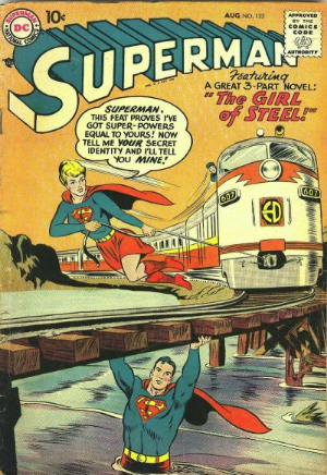 Superman #123 (1958) cover - EZ Comic Buyer Superman #123 (1958) cover